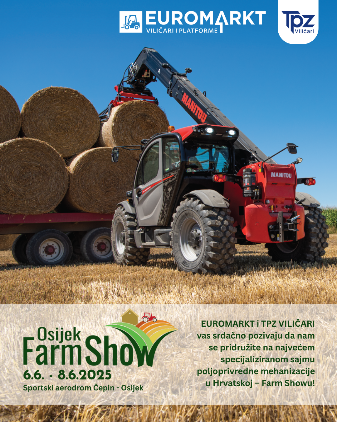Euromarkt / TPZ na FarmShowu u Čepinu – snaga mehanizacije na djelu